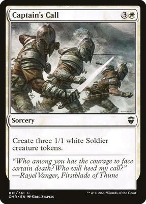 Captain's Call card from Commander Legends