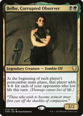Belbe, Corrupted Observer card from Commander Legends