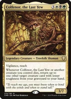 Colfenor, the Last Yew card from Commander Legends