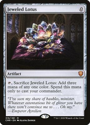 Jeweled Lotus card from Commander Legends