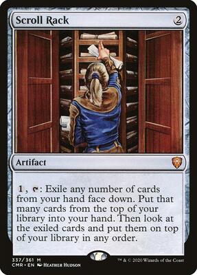 Scroll Rack card from Commander Legends