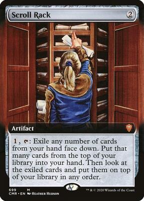 Scroll Rack (Extended Art) card from Commander Legends
