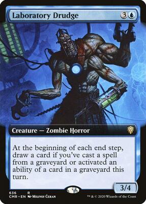 Laboratory Drudge (Extended Art) card from Commander Legends
