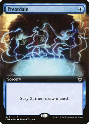 Preordain (Extended Art) card from Commander Legends