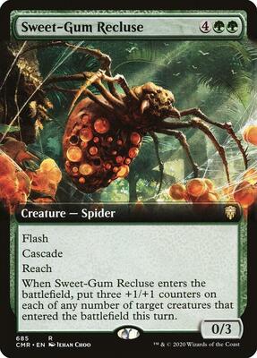 Sweet-Gum Recluse (Extended Art) card from Commander Legends