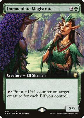 Immaculate Magistrate (Extended Art) card from Commander Legends