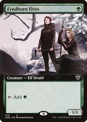 Fyndhorn Elves (Extended Art) card from Commander Legends