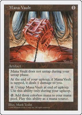 Mana Vault card from Fifth Edition