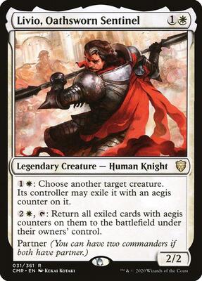 Livio, Oathsworn Sentinel card from Commander Legends
