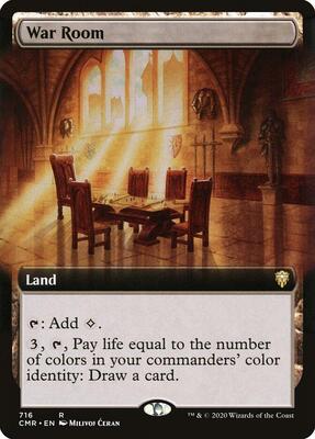 War Room (Extended Art) card from Commander Legends