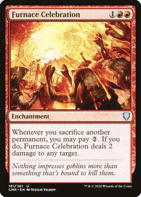 Furnace Celebration card from Commander Legends