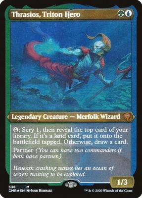 Thrasios, Triton Hero (Foil Etched) card from Commander Legends