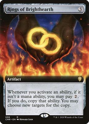 Rings of Brighthearth (Extended Art) card from Commander Legends