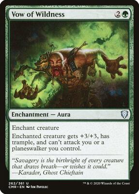 Vow of Wildness card from Commander Legends
