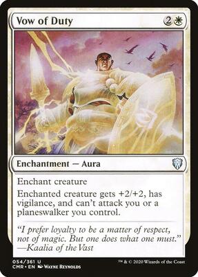 Vow of Duty card from Commander Legends