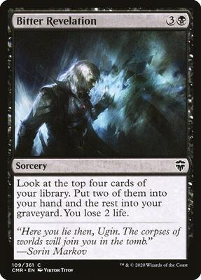 Bitter Revelation card from Commander Legends