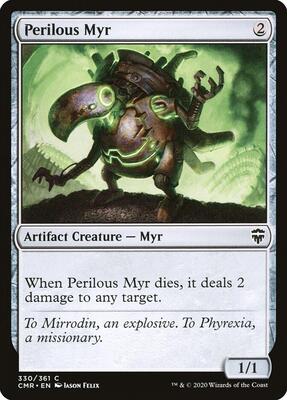 Perilous Myr card from Commander Legends