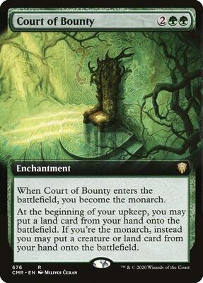 Court of Bounty (Extended Art) card from Commander Legends