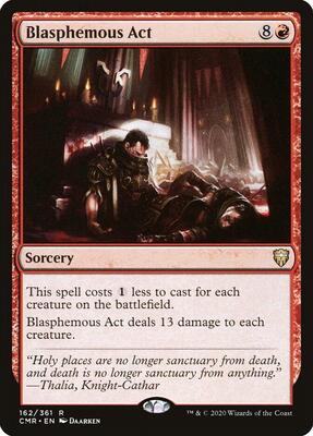 Blasphemous Act card from Commander Legends
