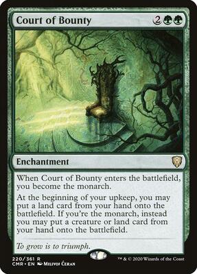 Court of Bounty card from Commander Legends