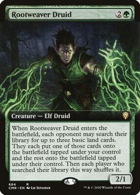Rootweaver Druid (Extended Art) card from Commander Legends