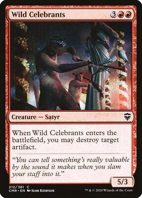 Wild Celebrants card from Commander Legends