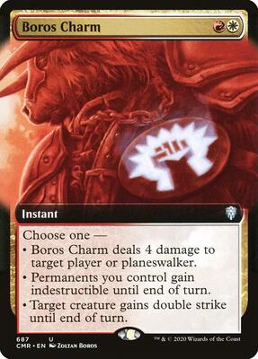 Boros Charm (Extended Art) card from Commander Legends