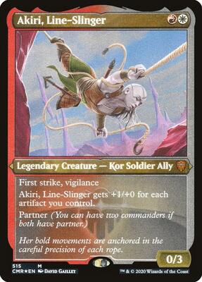 Akiri, Line-Slinger (Foil Etched) card from Commander Legends