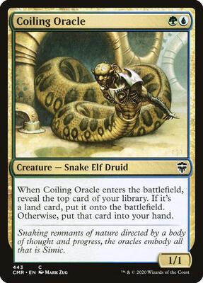 Coiling Oracle card from Commander Legends