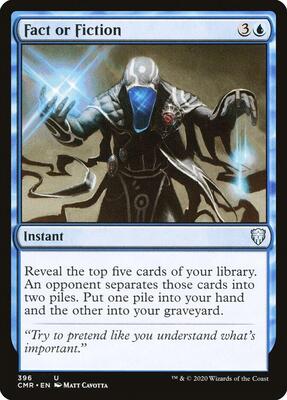 Fact or Fiction card from Commander Legends