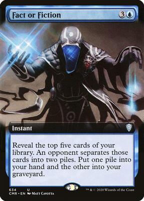 Fact or Fiction (Extended Art) card from Commander Legends