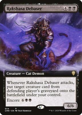Rakshasa Debaser (Extended Art) card from Commander Legends