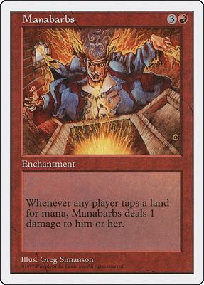 Manabarbs card from Fifth Edition