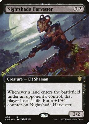 Nightshade Harvester (Extended Art) card from Commander Legends