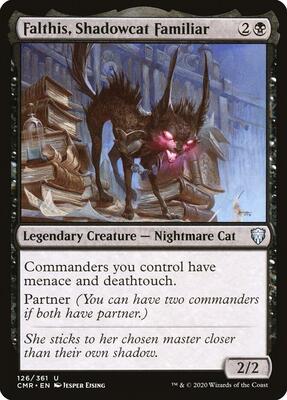 Falthis, Shadowcat Familiar card from Commander Legends