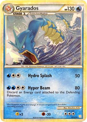 Gyarados - 4/123 (Cracked Ice Holo) card from Miscellaneous Cards & Products