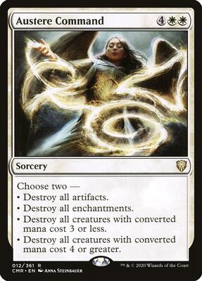 Austere Command card from Commander Legends