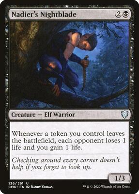 Nadier's Nightblade card from Commander Legends