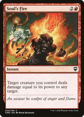 Soul's Fire card from Commander Legends