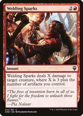Welding Sparks card from Commander Legends