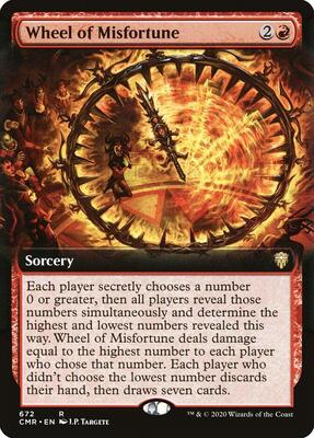 Wheel of Misfortune (Extended Art) card from Commander Legends
