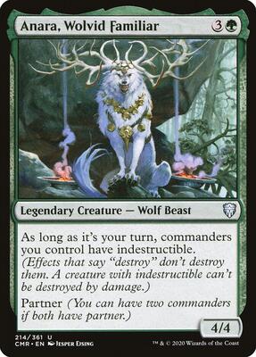 Anara, Wolvid Familiar card from Commander Legends