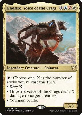 Gnostro, Voice of the Crags card from Commander Legends
