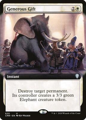 Generous Gift (Extended Art) card from Commander Legends