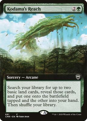 Kodama's Reach (Extended Art) card from Commander Legends