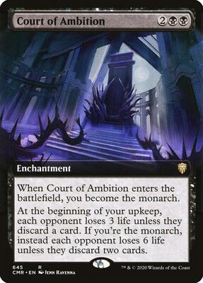 Court of Ambition (Extended Art) card from Commander Legends