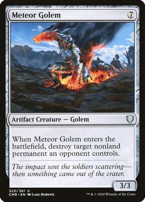 Meteor Golem (325) card from Commander Legends