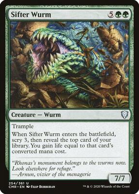 Sifter Wurm card from Commander Legends