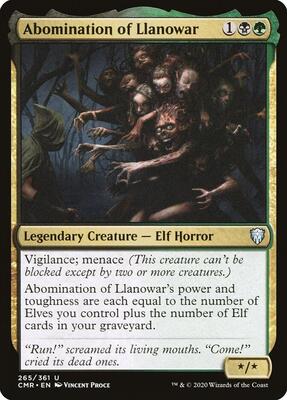 Abomination of Llanowar card from Commander Legends