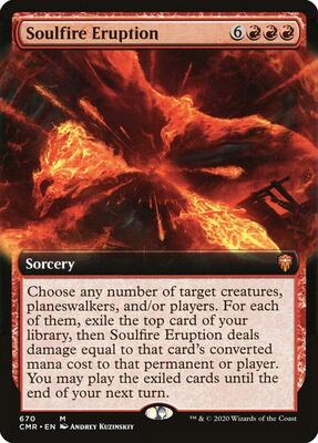 Soulfire Eruption (Extended Art) card from Commander Legends